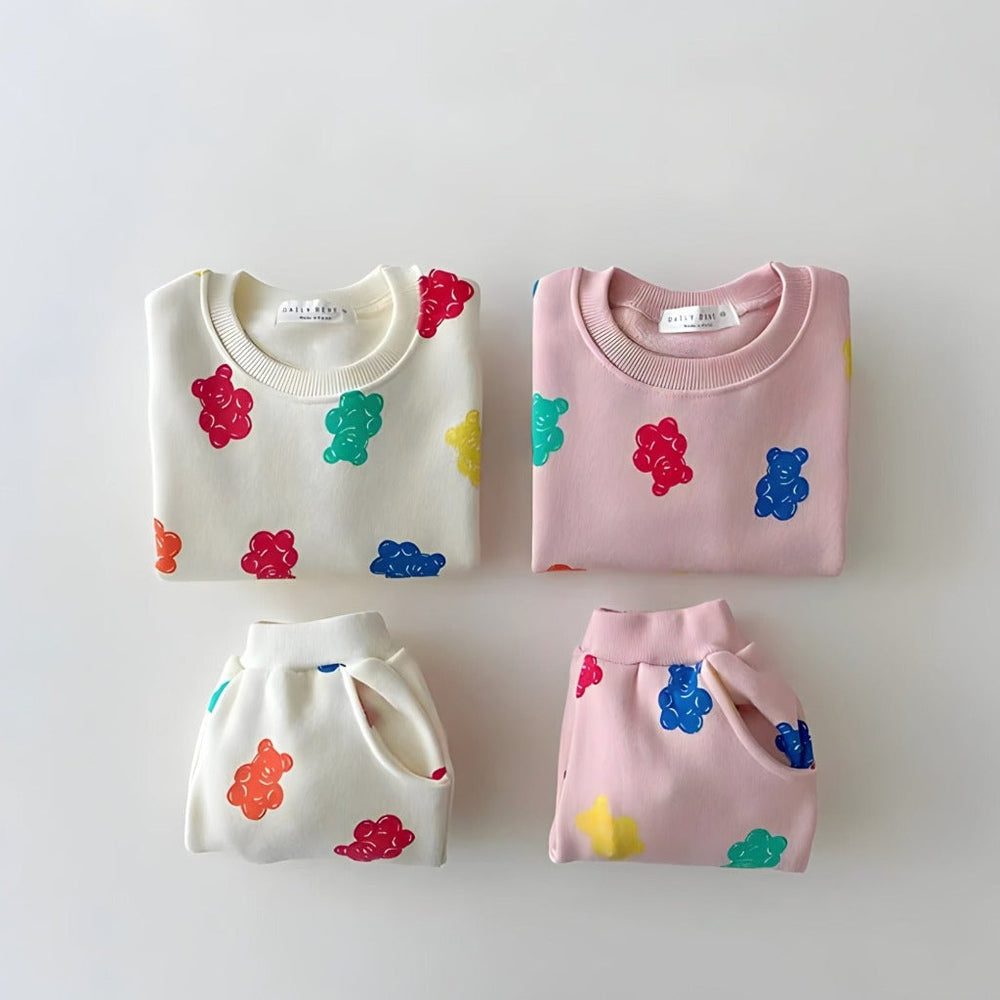 ! Gummy Bear 2-Delige Baby & Peuter Set – Fleece Gevoerd